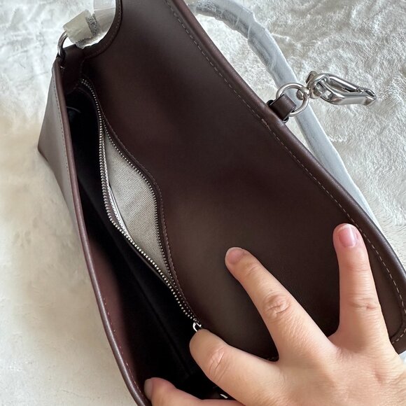 NWT! RARE! Coach CP132 Hamptons Bag In Maple/Silver Women's Shoulder Bag - Picture 7 of 9